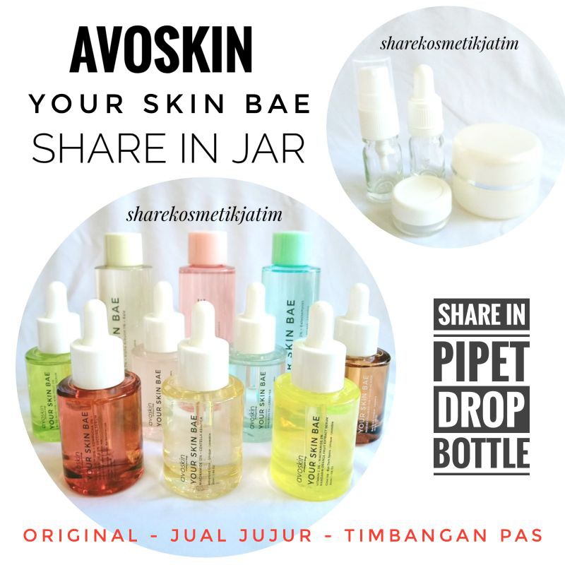 AVOSKIN SHARE YOUR SKIN BAE ALPHA ARBUTIN NIACINAMIDE SALICYL HYACROSS VIT C AZECLAIR PANTHENOL