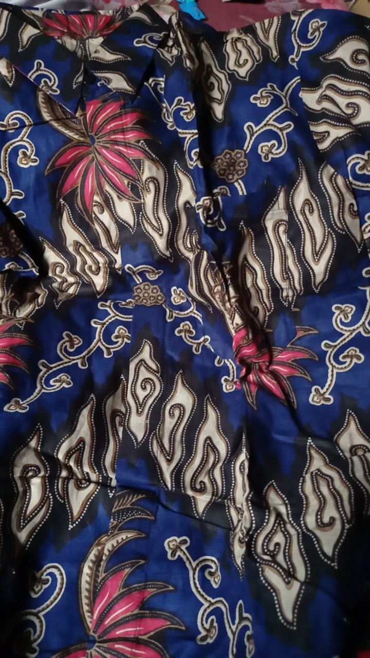 Ada Anak Cowok New Arival Couple Termurah Nayaka Batik - Couple Batik Wilona Tulle Mutiara