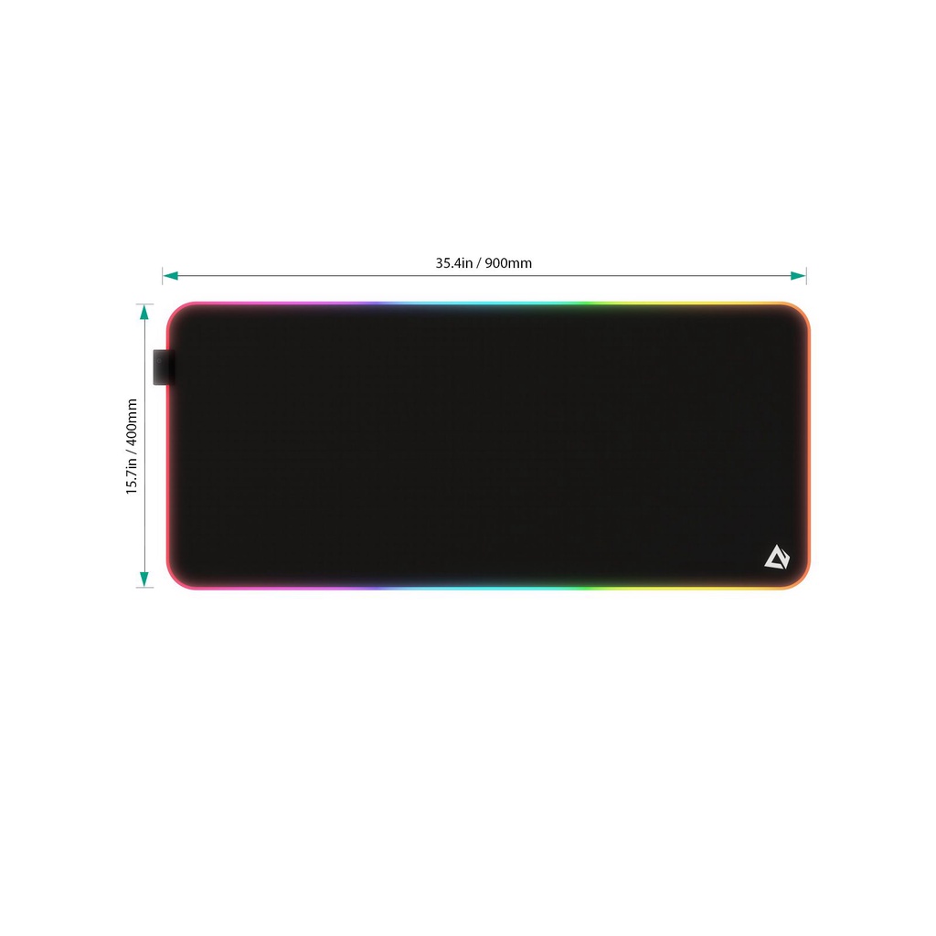 Aukey Mouse Pad for Gaming XL RGB 35.4 x 15.7 Inch - 500881 - KM-P7