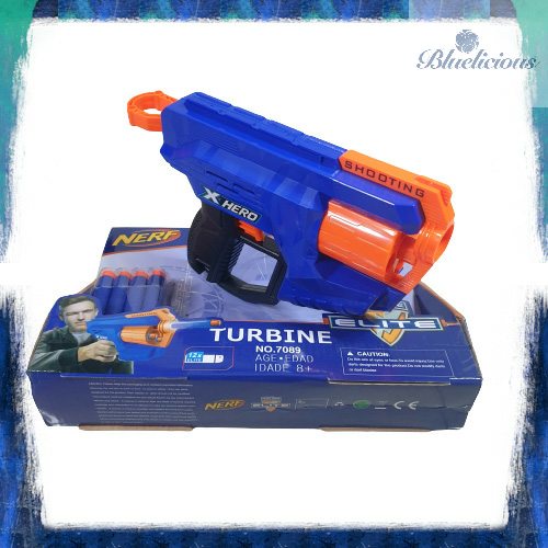 Nerf Turbine - X-hero - Pistol Mainan N-Strike