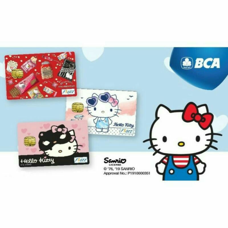 FLAZZ BCA SERI HELLO KITTY ORI /Like eTOLL eMONEY Tapcash or Brizzi