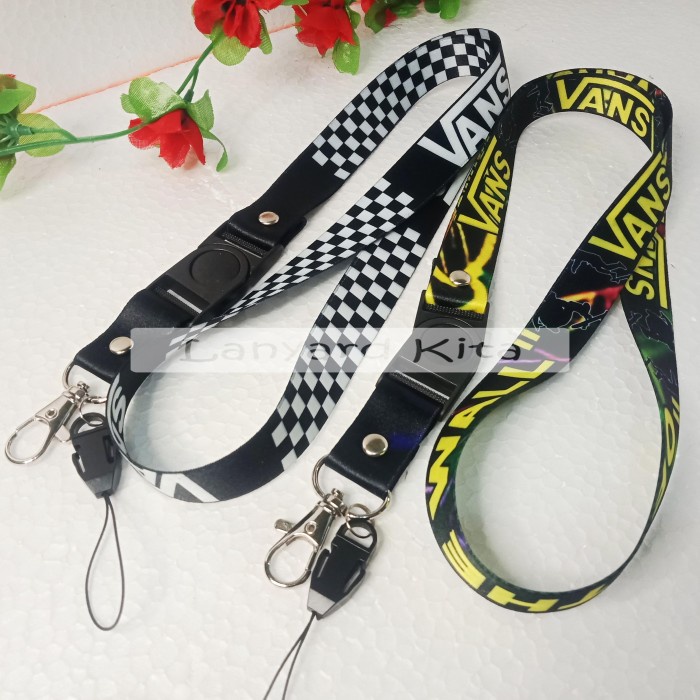 

Bagus Vans Tali Lanyard Id Card Name Tag Gantungan Hp Printing Dua Sisi 2 Cm Sale!!!