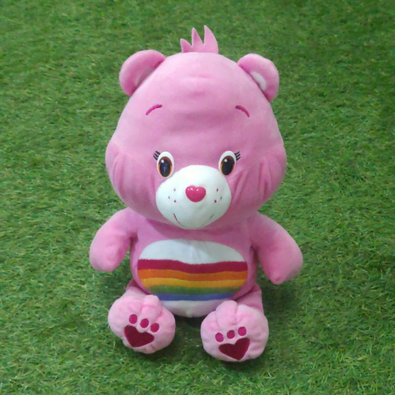 Boneka Beruang Original Care Bears "Cheer Bear Rainbow" 38 cm - hadiah ulang tahun