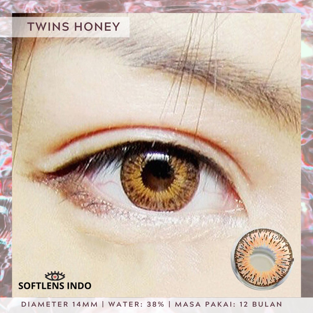 Softlens geo twilight twins honey/ coklat YH-304