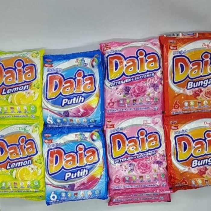 DAIA SABUN DETERGEN BUBUK 53GR // DAIA RENTENG ISI 6