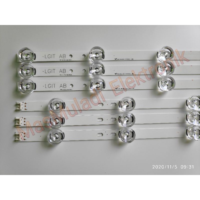 Jual BACKLIGHT TV LED LG 32 Inch 6K 6V LAMPU 6V 6 KANCING LED LG