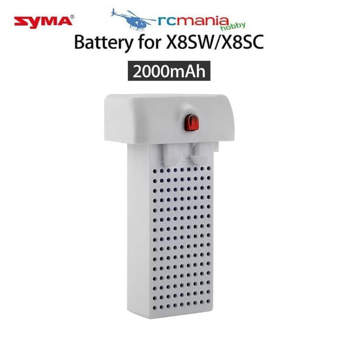 PART Original Battery SYMA X8SW X8PRO X8SC Baterai 7.4V 2000mAh -DRONE_ZONE