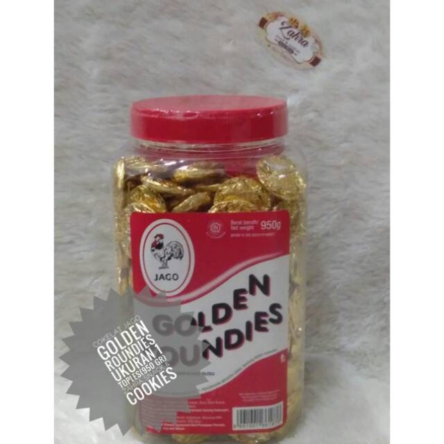 

COKELAT AYAM JAGO GOLDEN RAUNDIES ISI 850 GR
