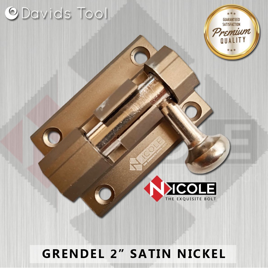 Grendel Pintu Gerendel Jendela Aluminium Alumunium Almunium 2 3 inch Nicole Sn