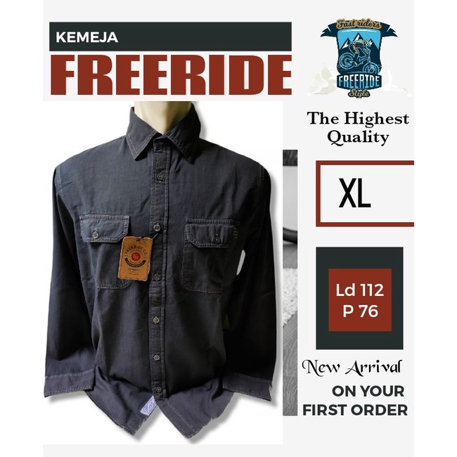 Kemeja Pria FREERIDE original