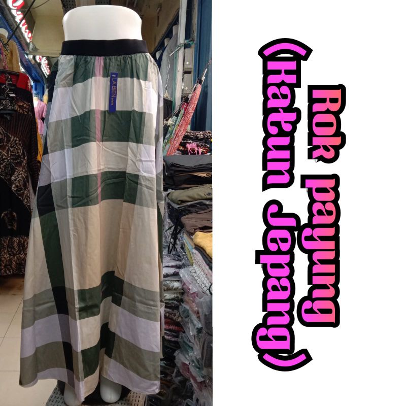 Rok payung dewass denim