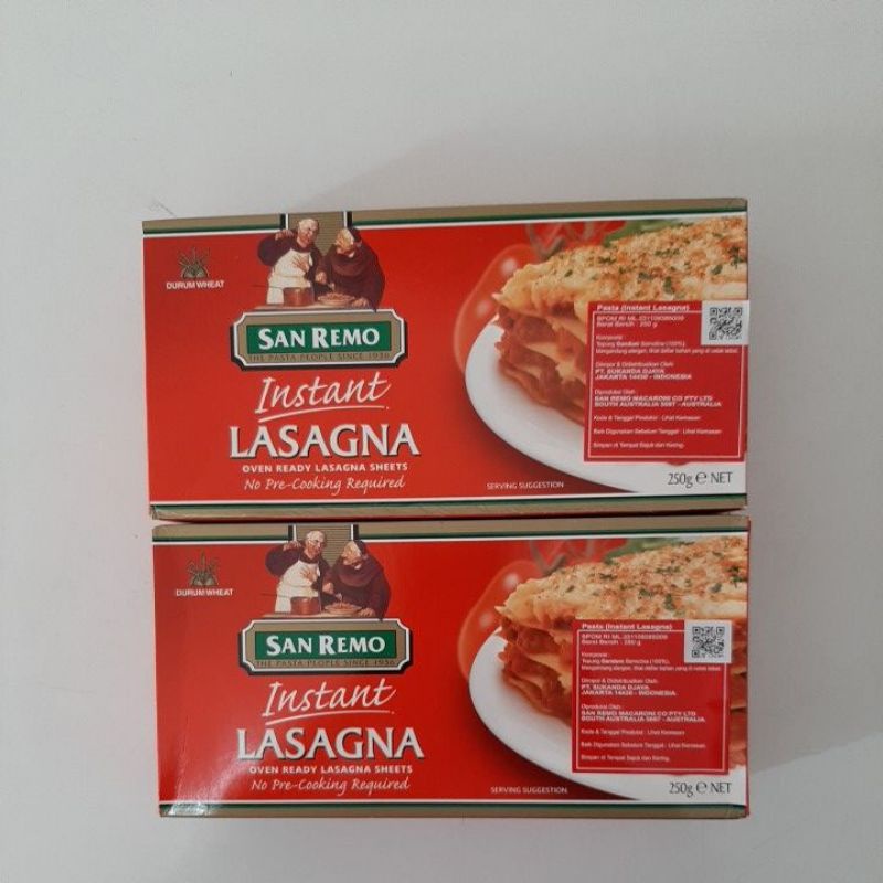 

San Remo Instant Lasagna