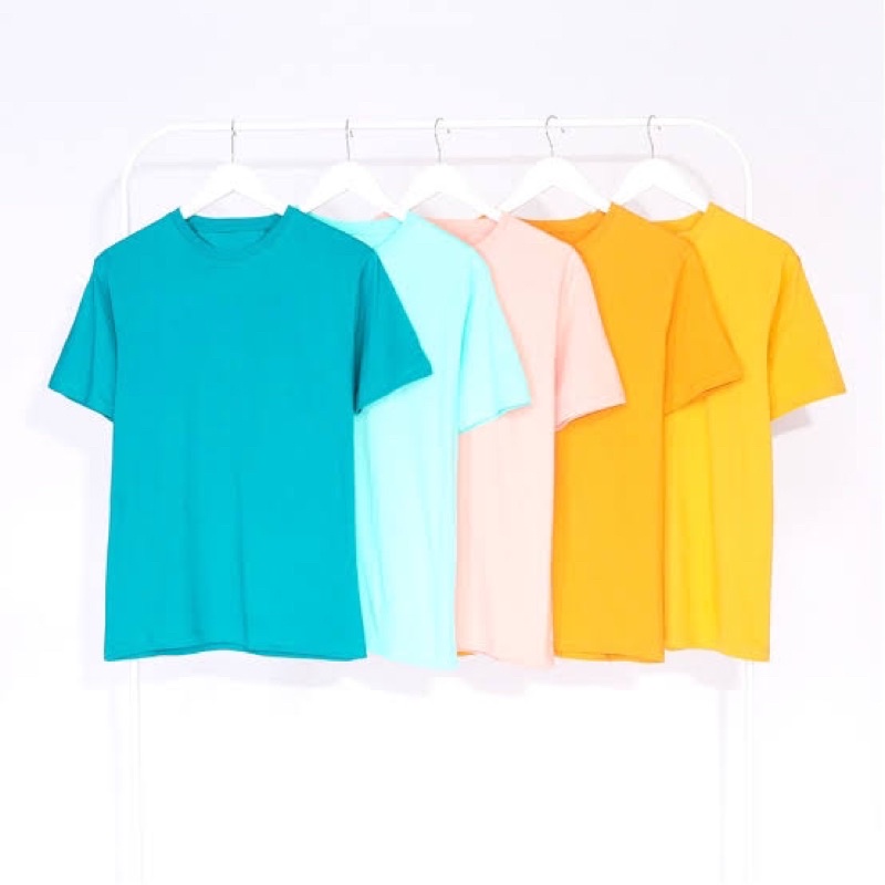 DISKON ( BISA COD ) KAOS POLOS PRIA WANITA O-NECK UNISEX V-NECK OVERSIZE JUMBO TURTLE NECK T-SHIRT K