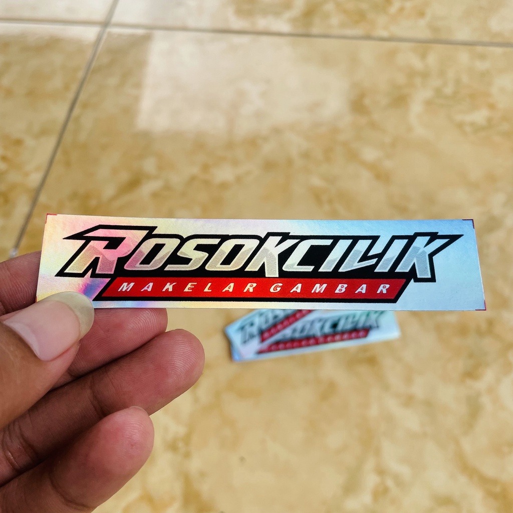 Stiker Hologram Rosok Cilik Makelar Anti Air Bijian