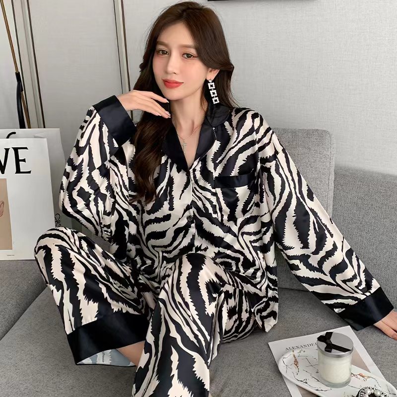 Baru Korea Wanita Piyama/Zebra Print Homewear Set