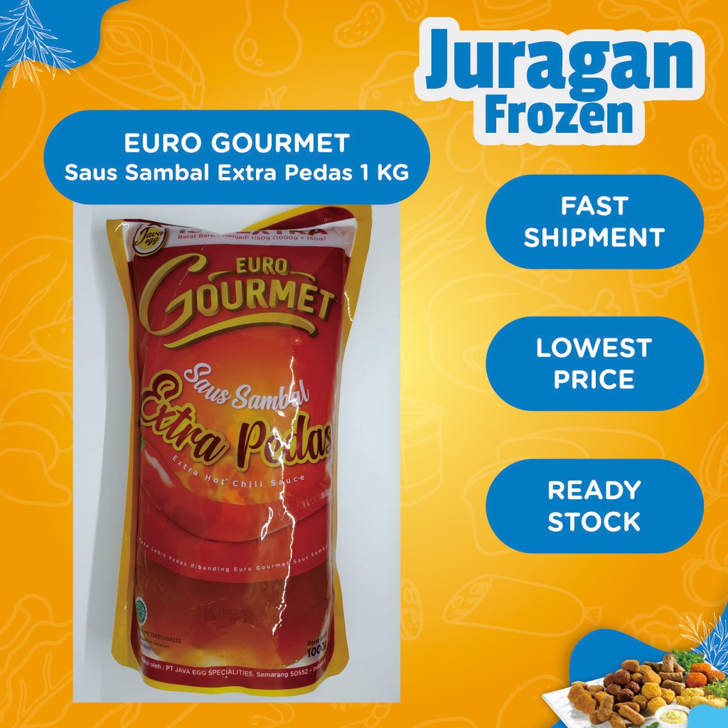 

Euro Gourmet Saus Sambal Extra Pedas 1 KG