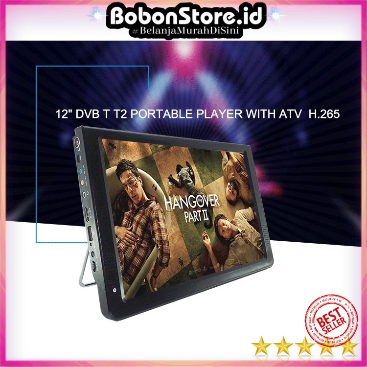 TV mini Portable Monitor 11.6 Inch DVB-T2 + Analog D12