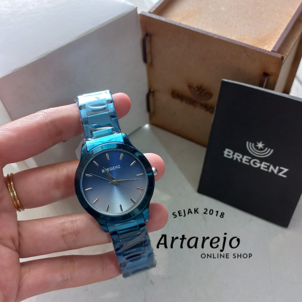 JAM TANGAN WANITA BREGENZ BGZ1039 BIRU 1039 ORIGINAL