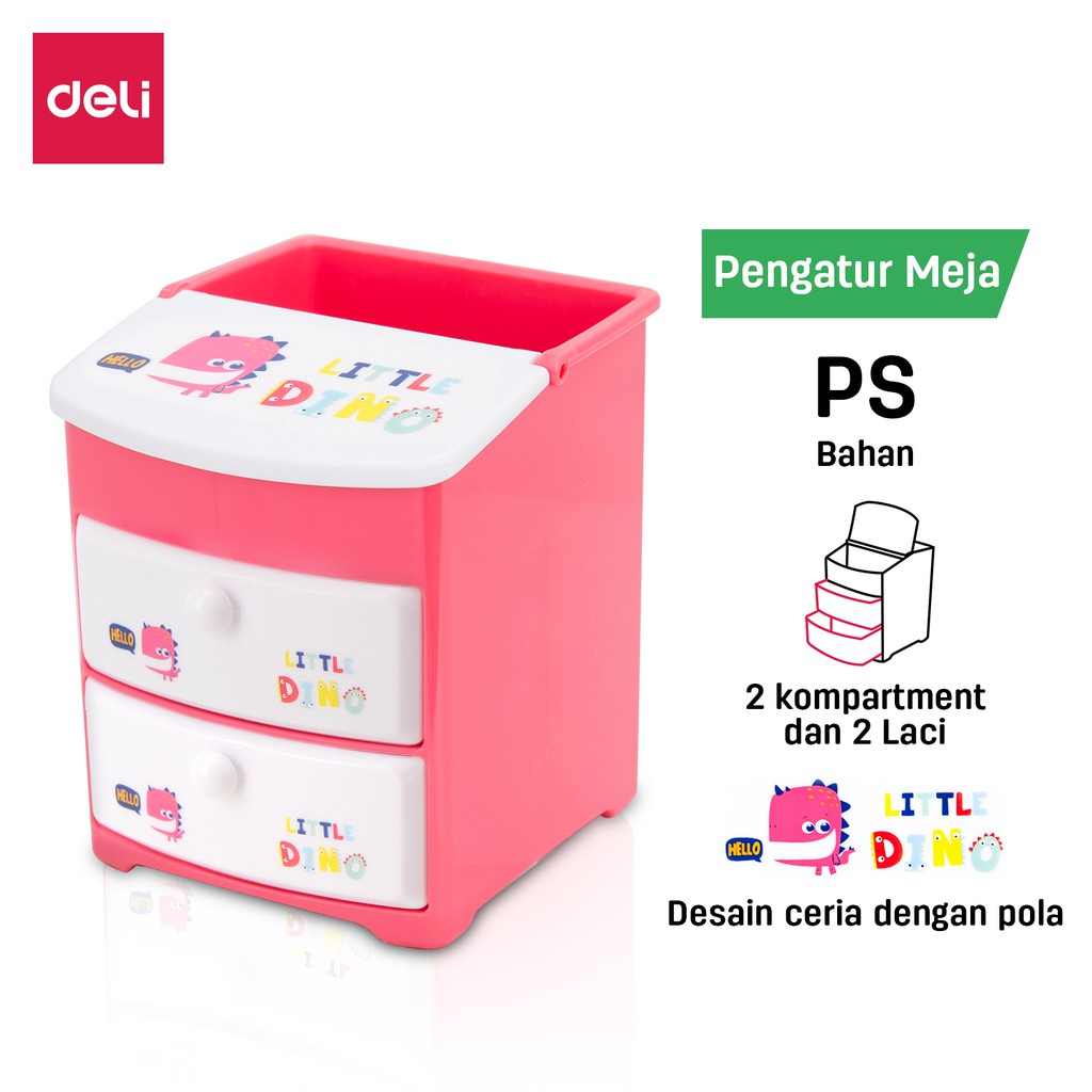 

Deli Tempat Pulpen Sekolah Desain Lucu Dino tahan lama E9136