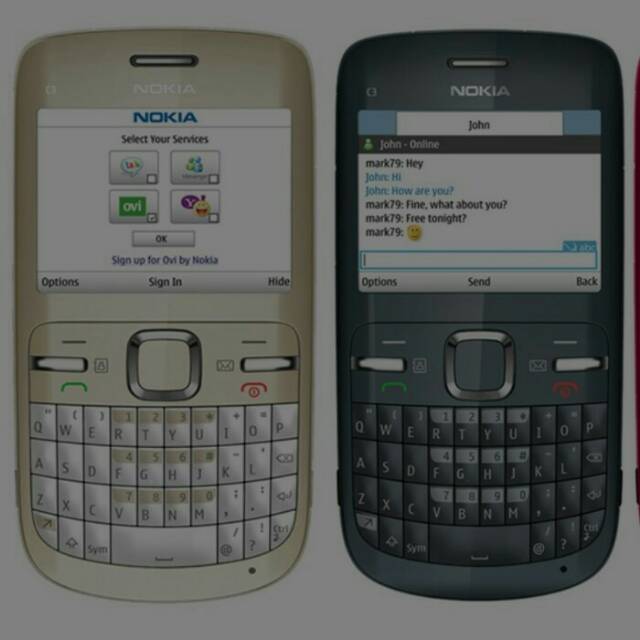 Handphone Jadul Nokia C-300 Hp Nokia C3 Bisa WIFI