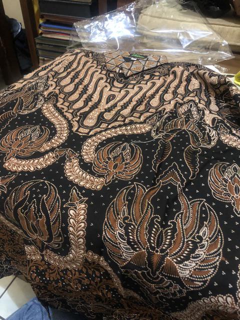 Parang Sekti Panjang Kemeja Batik Pria Katun Sragenan Full Furing