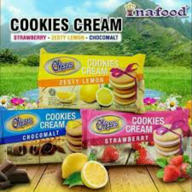 BANDED 5 PCS OKEBIS COOKIES CREAM STRAWBERRY CHOCOMALT ZESTY LEMON