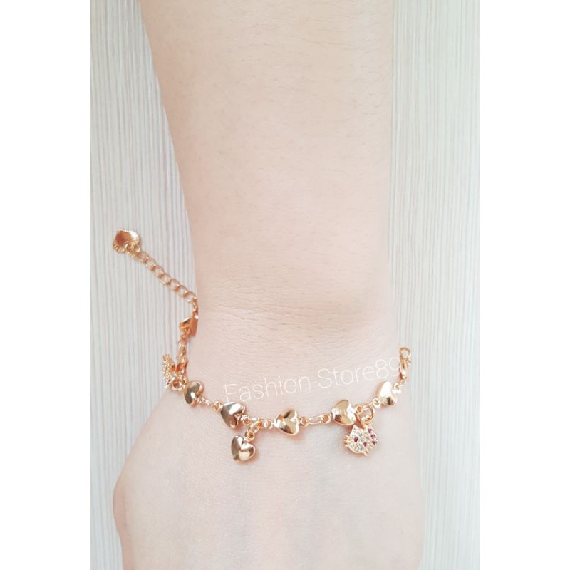 Gelang Love Jurai Kitty import xuping perhiasan lapis emas 18k bestseller xuping impor