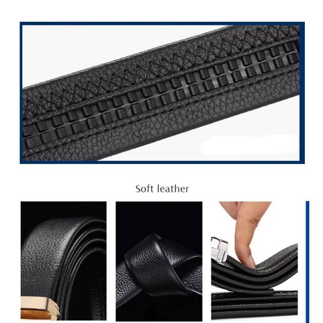 MAN BELT / IKAT PINGGANG BAHAN PU LEATHER (GROSIR) - ercassia