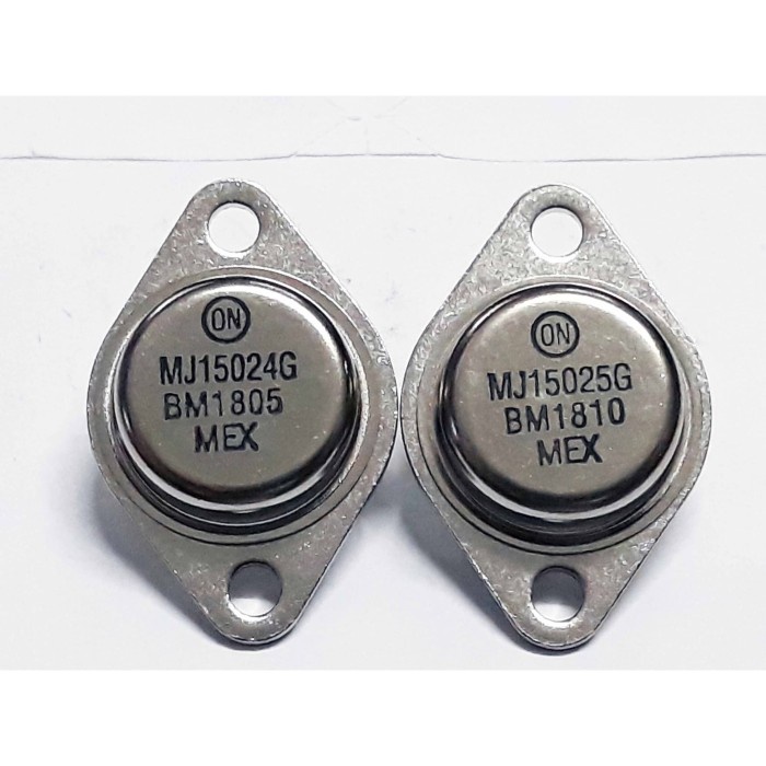 TRANSISTOR JENGKOL MJ 15024  MJ 15025 MEXICO ORIGINAL 1 SET