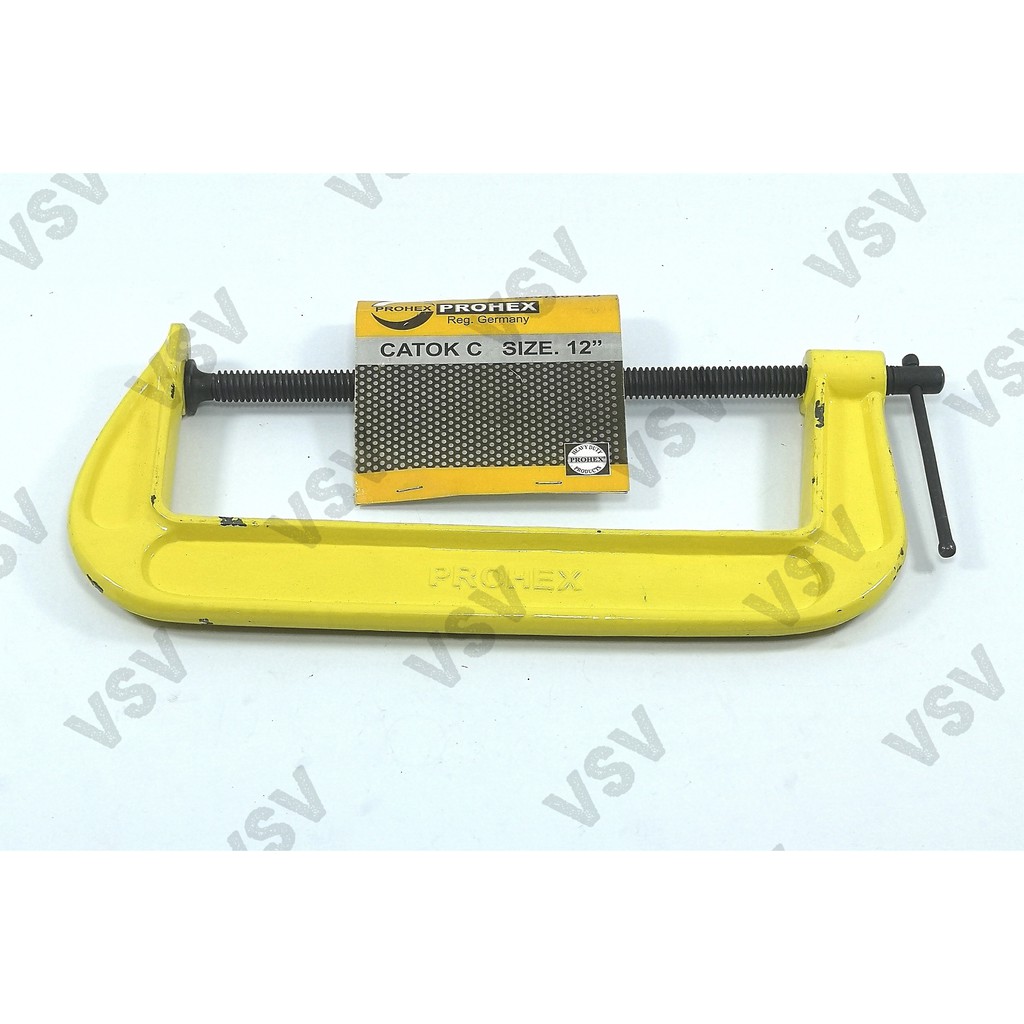 Hasston Klem C 12&quot; 0760-120 Catok C Penjepit Clamp C Heavy Duty