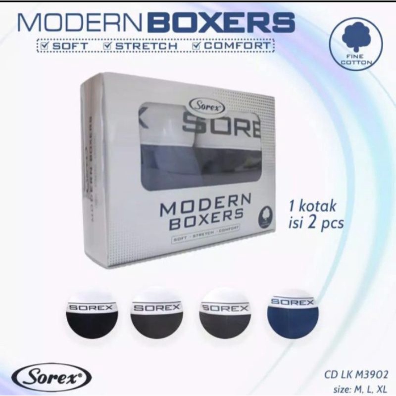 Celana dalam boxer pria Sorex M 3902 modern boxers