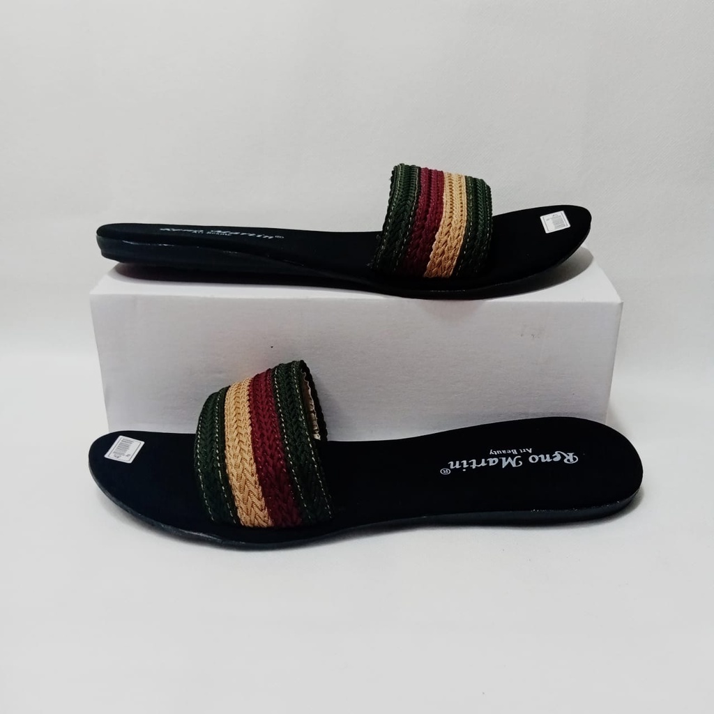 Sandal Wanita Murah Teplek Wanita Terabru Sendal Selop Warna Random