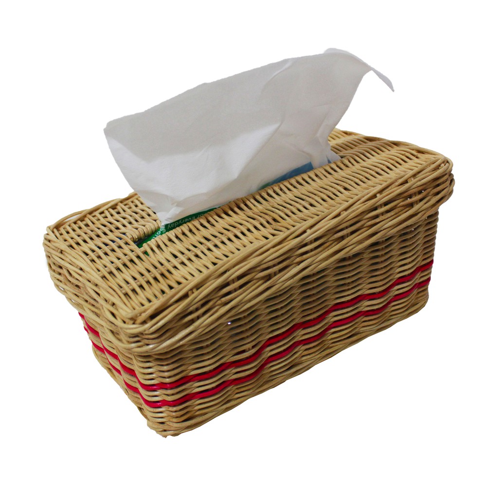Tempat Tissue, Keranjang Tisu, Keranjang Rotan, Anyaman Rotan, Tempat tisu, Wadah Tissue