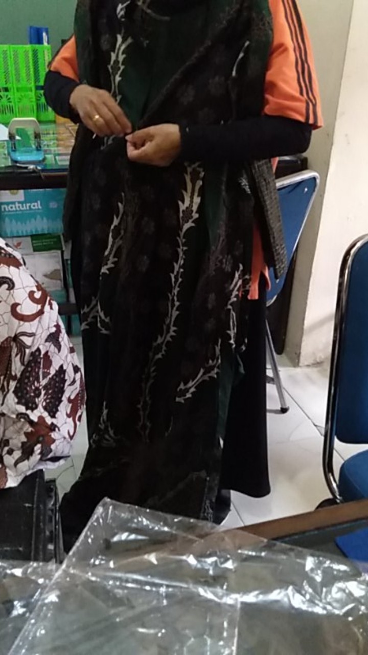 Gamis Batik Sriwedari Busui Frendly Maxi Bumil All Size Ld 104