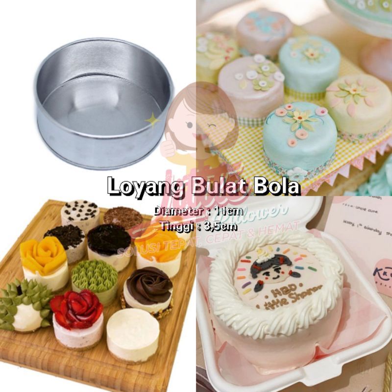 LPD(KC10) Loyang Bulat Mini 10cm Anti Lengket - loyang kue korean cake