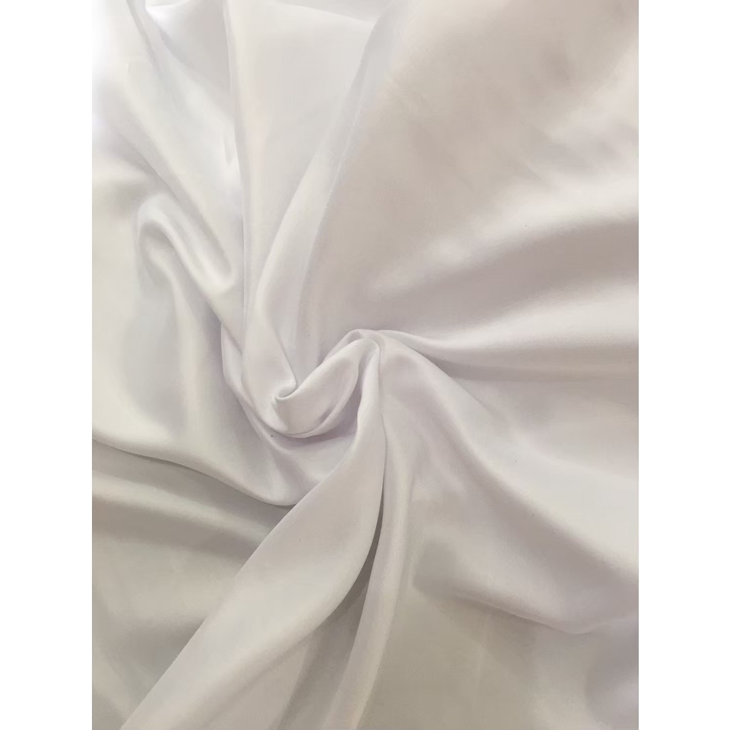 Kain Satin Velvet Premium Background Backdrop Foto Warna Putih Tulang Broken White