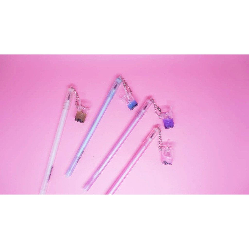 

SELUSIN PULPEN BUBBLE TEA ISI 12 PCS GEL PEN KARAKTER PEN BOBA MILK TEA MURAH