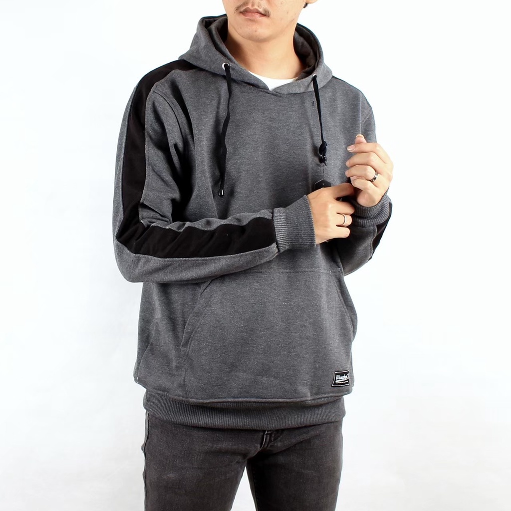 SWEATER HOODIE PRIA DAN WANITA POLOS LIST PREMIUM TEBAL DAN NYAMAN ORIGINAL