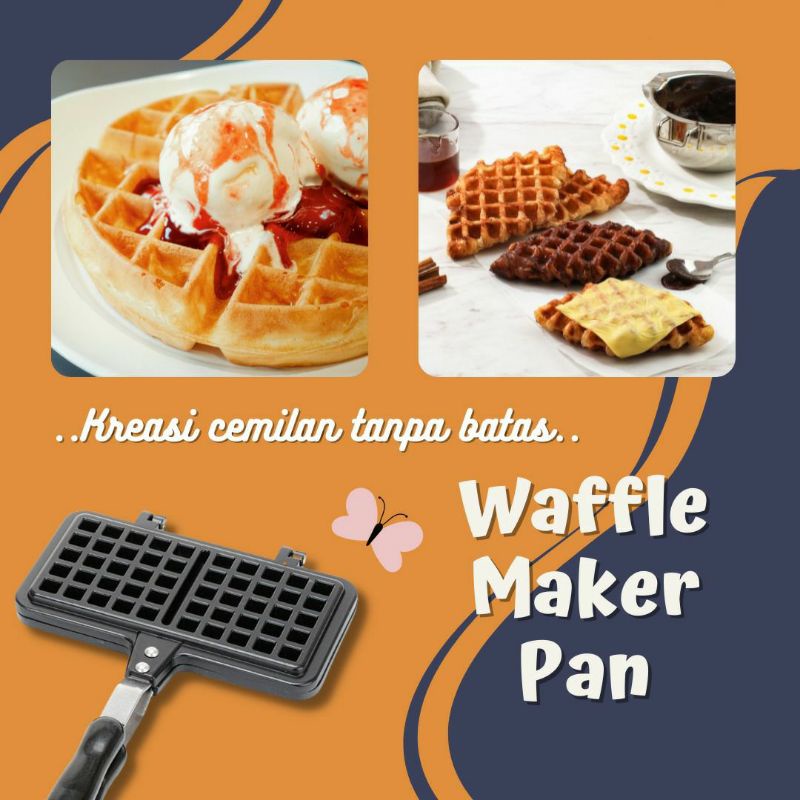 WAFFLE MAKER PAN / WAFFLE MAKER / WAFFLE PAN / PAN ALLUMINIUM