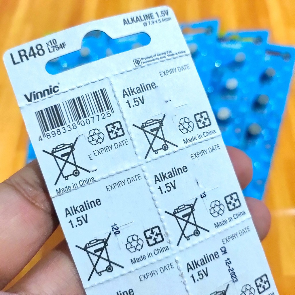 baterei vinnic original L754 F LR48 AG5 LR754 SR754  393  / baterei L 754 F LR48 AG5 LR754 SR754  393