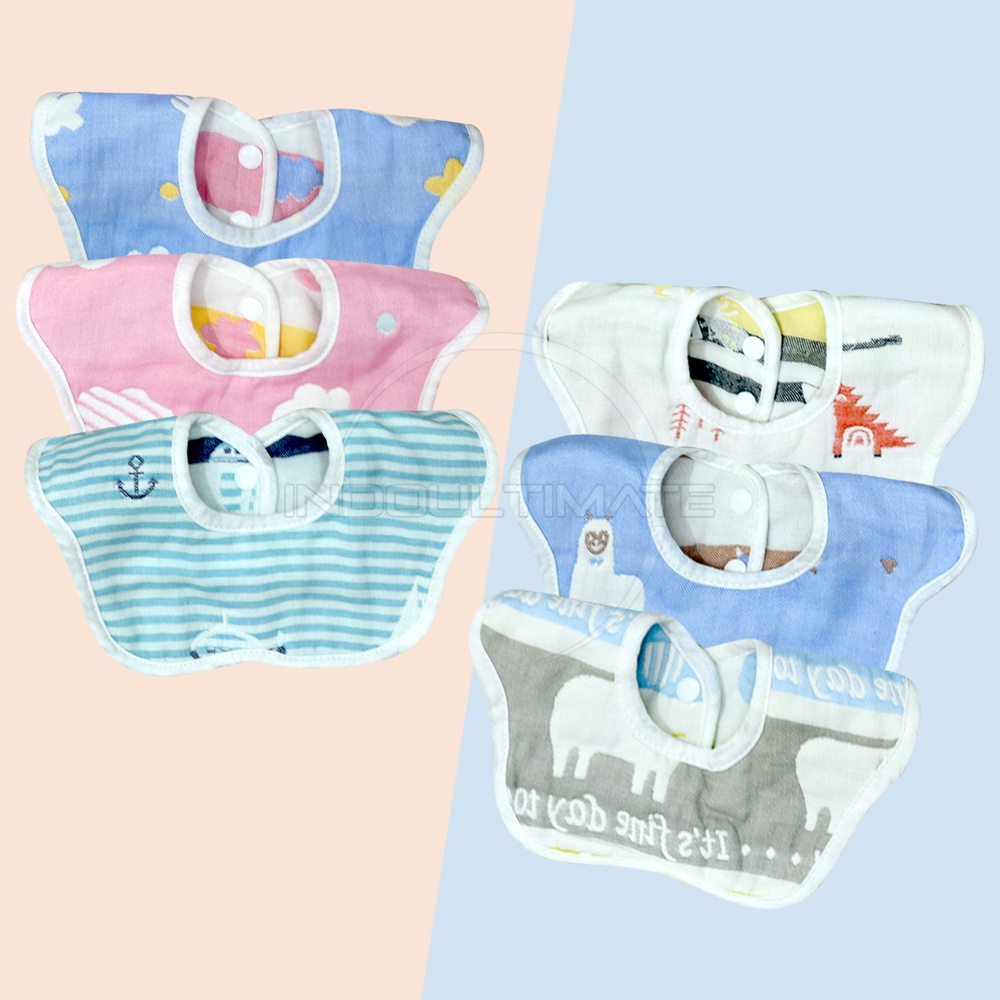 Slaber Kain Bayi Slabber Bayi Baby Bib Sleber Slaber Makan Bayi Celemek Makan Bayi Clemek Air Liur Bayi Tatakan Makan Bayi Tatakan Air Liur BY-654-ST