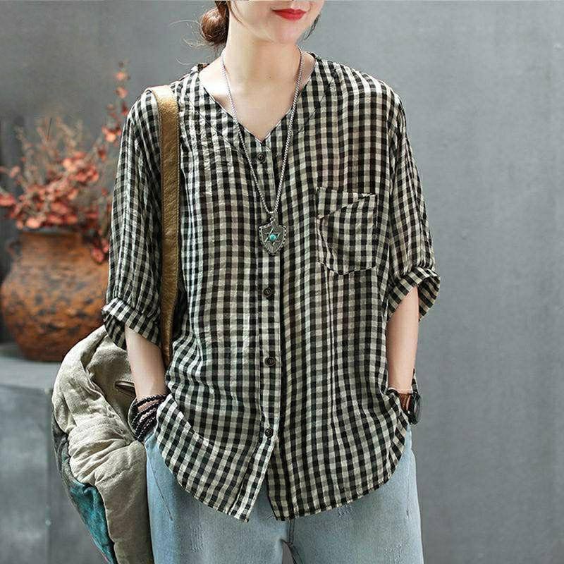 JI09 Blouse Atasan Vneck Adeola 2WARNA / HD / Kasual Blouse / Baju Perempuan Stylish / OOTD