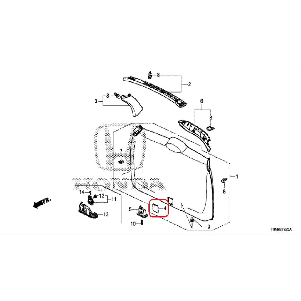 Cover Penutup Linning Bagasi CRV 2013-2015