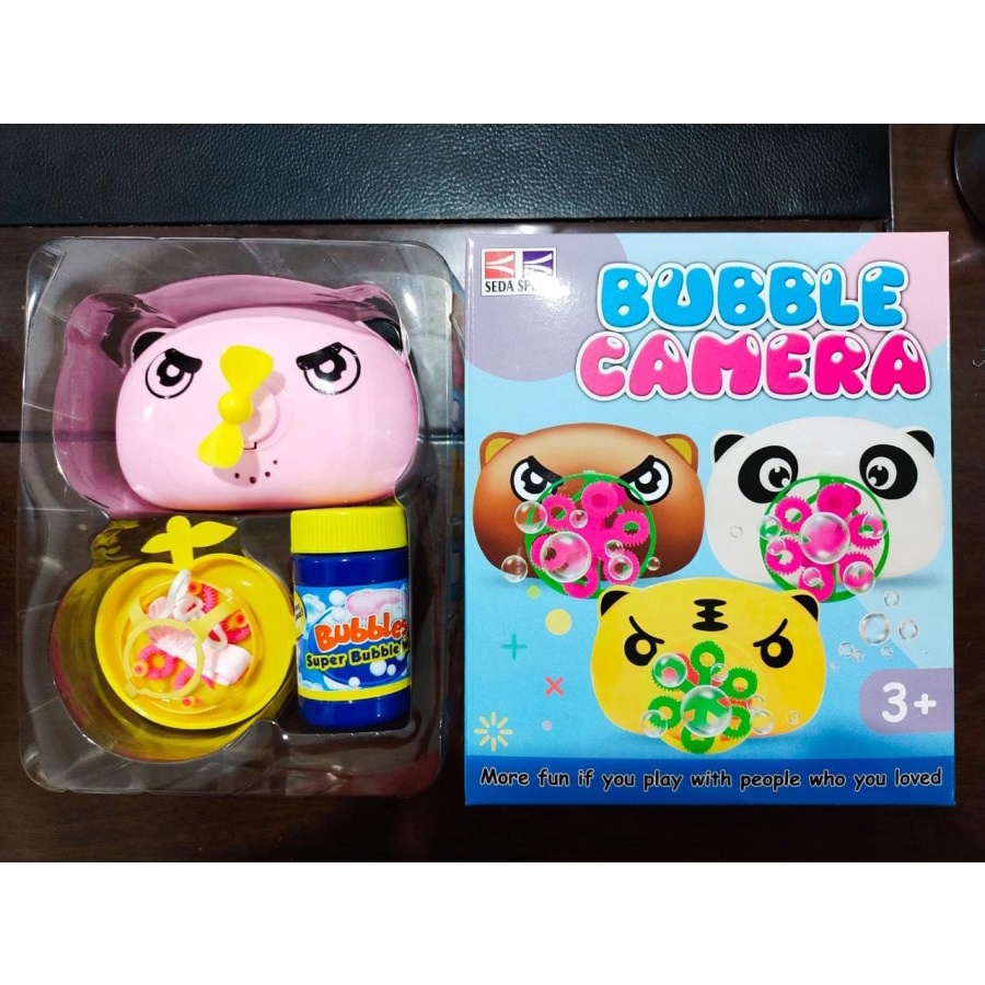 BUBBLE CAMERA 6 MATA MAINAN ANAK BUBBLE CAMERA gelembung air sabun mainan mandi anak