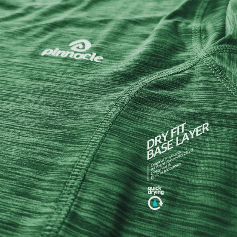 Pinnacle Dry Fit Base Layer - Green