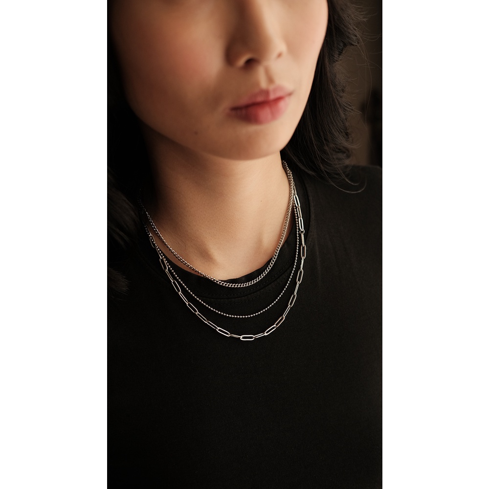 ANNALISE - Kalung Titanium Lapis Emas Necklace Perhiasan Tunangan Anti Karat Stainless 1009