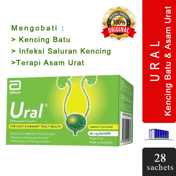 ABBOTT URAL EFFERVESCENT GRANULES Obat Asam Urat dan Kencing Batu
