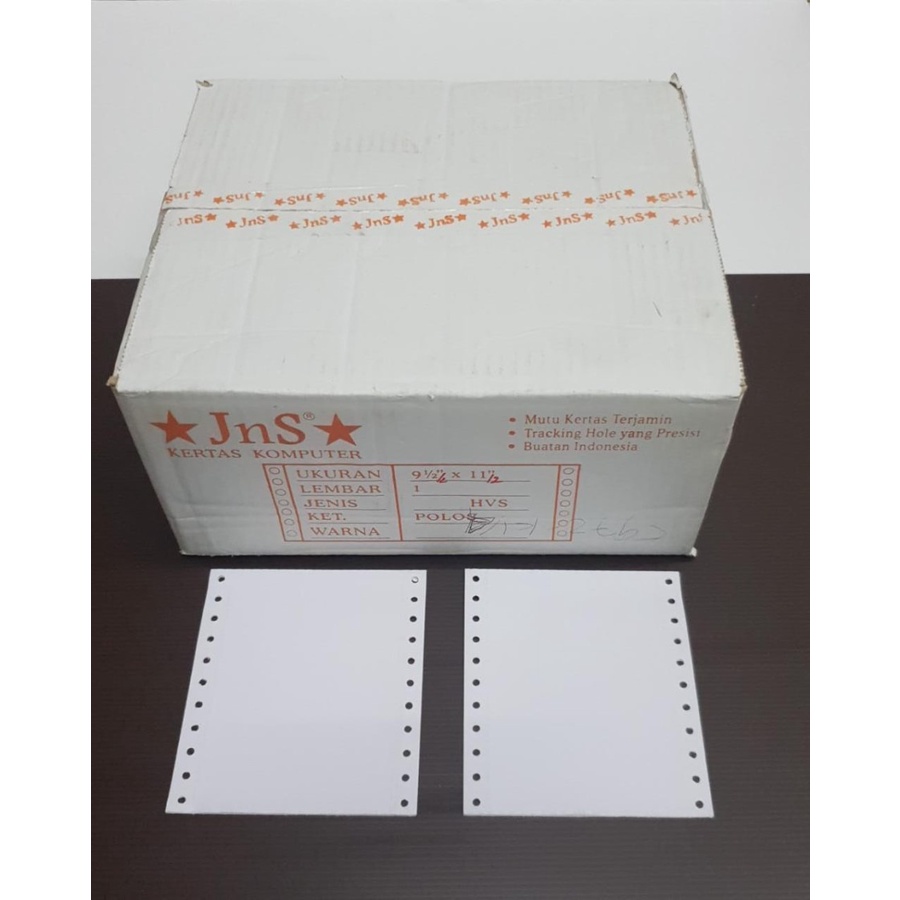 

CONTINUOUS FORM JNS HVS K1/4 (1 PLY) | KERTAS KOMPUTER 1 LAPIS