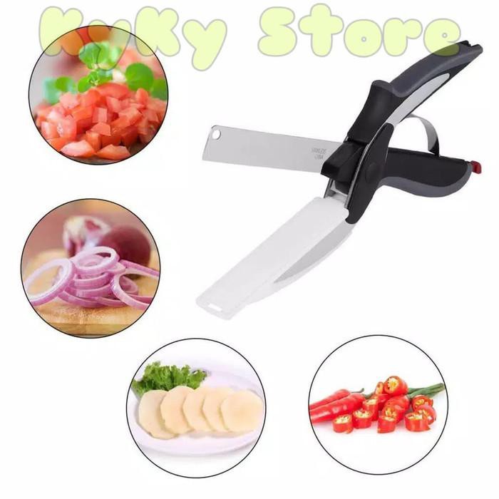 

Pemotong / Clever Cutter - Pisau Gunting Sayur Praktis Serbaguna