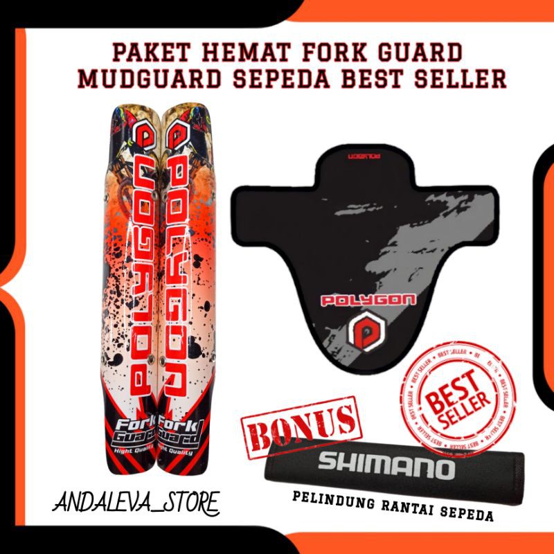 PROMO  fork guard sepeda mtb polygon - pelindung fork sepeda mtb - pelindung shock depan sepeda mtb 